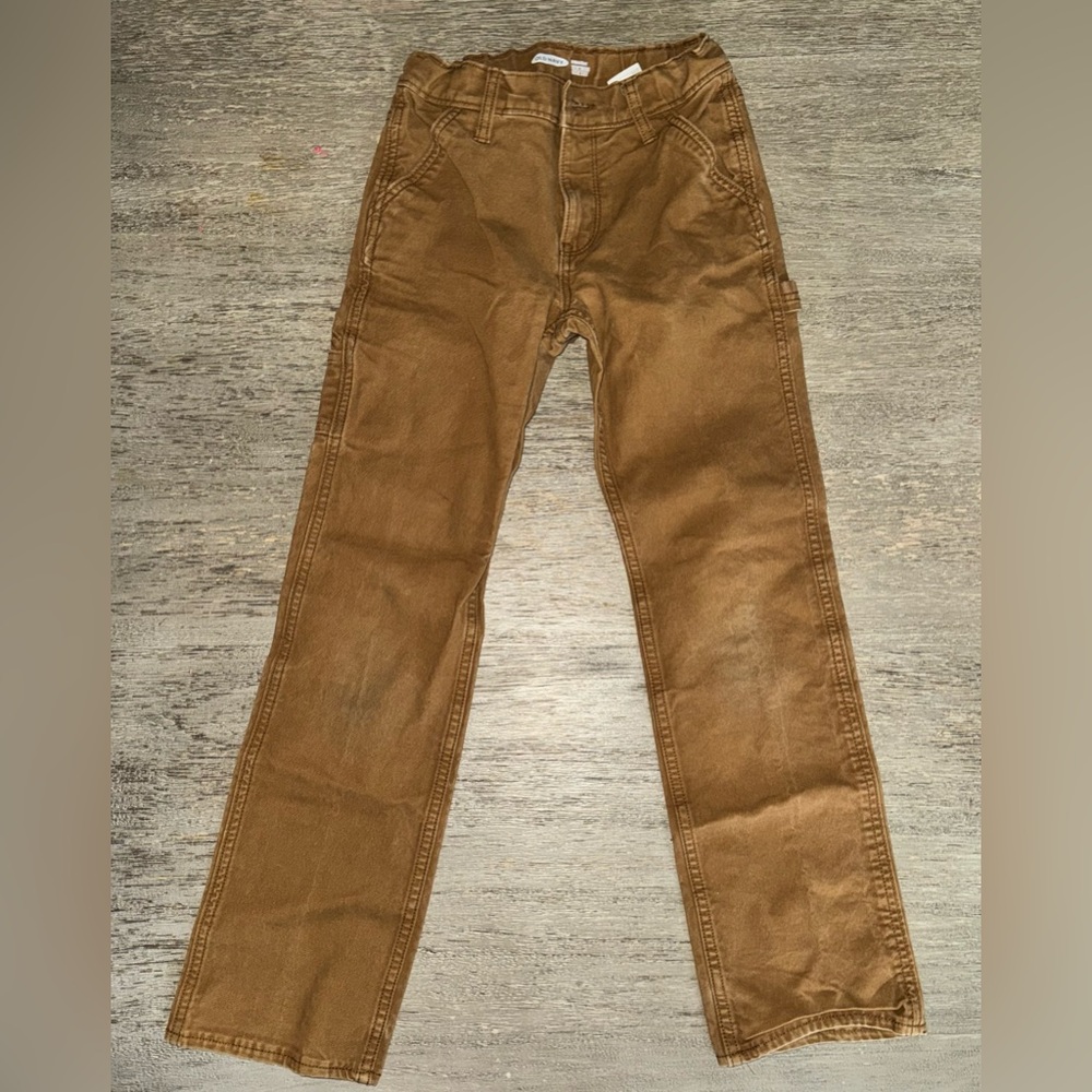 🌸EUC Old Navy Brown straight leg Jeans, boys size 10